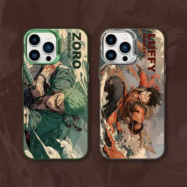 One Piece Zoro & Luffy iPhone Case – Anime Shockproof Cover